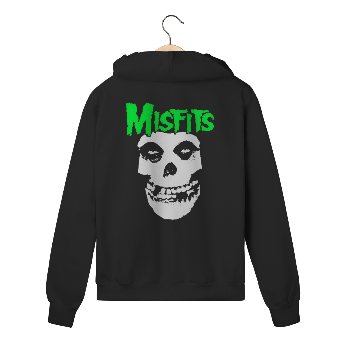 Moletom Com Zíper Premium Misfits - Coleção Punk