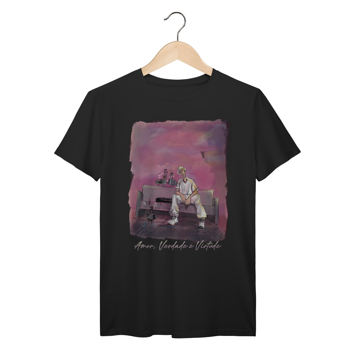Camiseta Premium DJ A.S.M.A - Amor, Verdade e Virtude - Coleção Exclusivas/ Rap