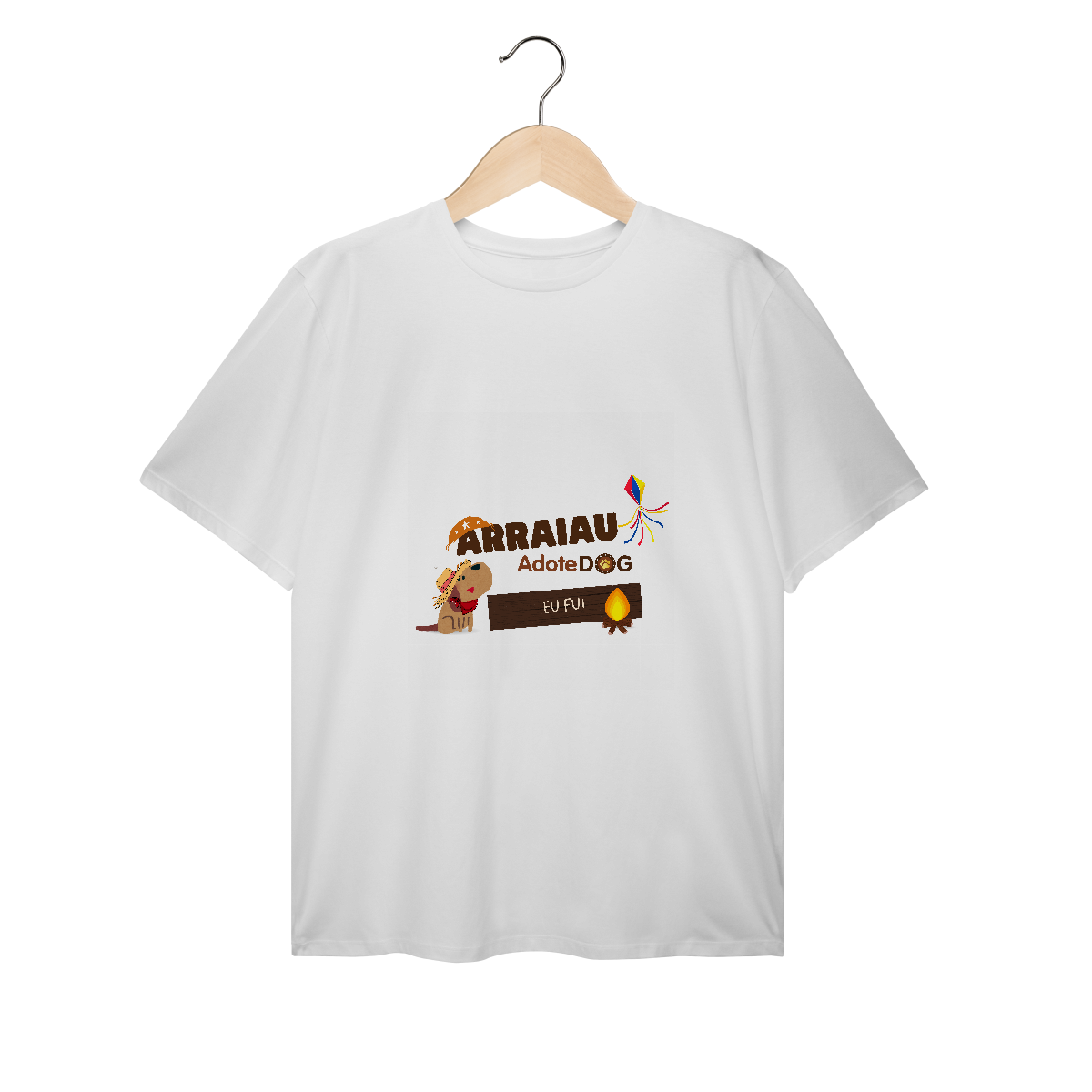 T-Shirt Plus Size Arraiau AdoteDog – Eu Fui