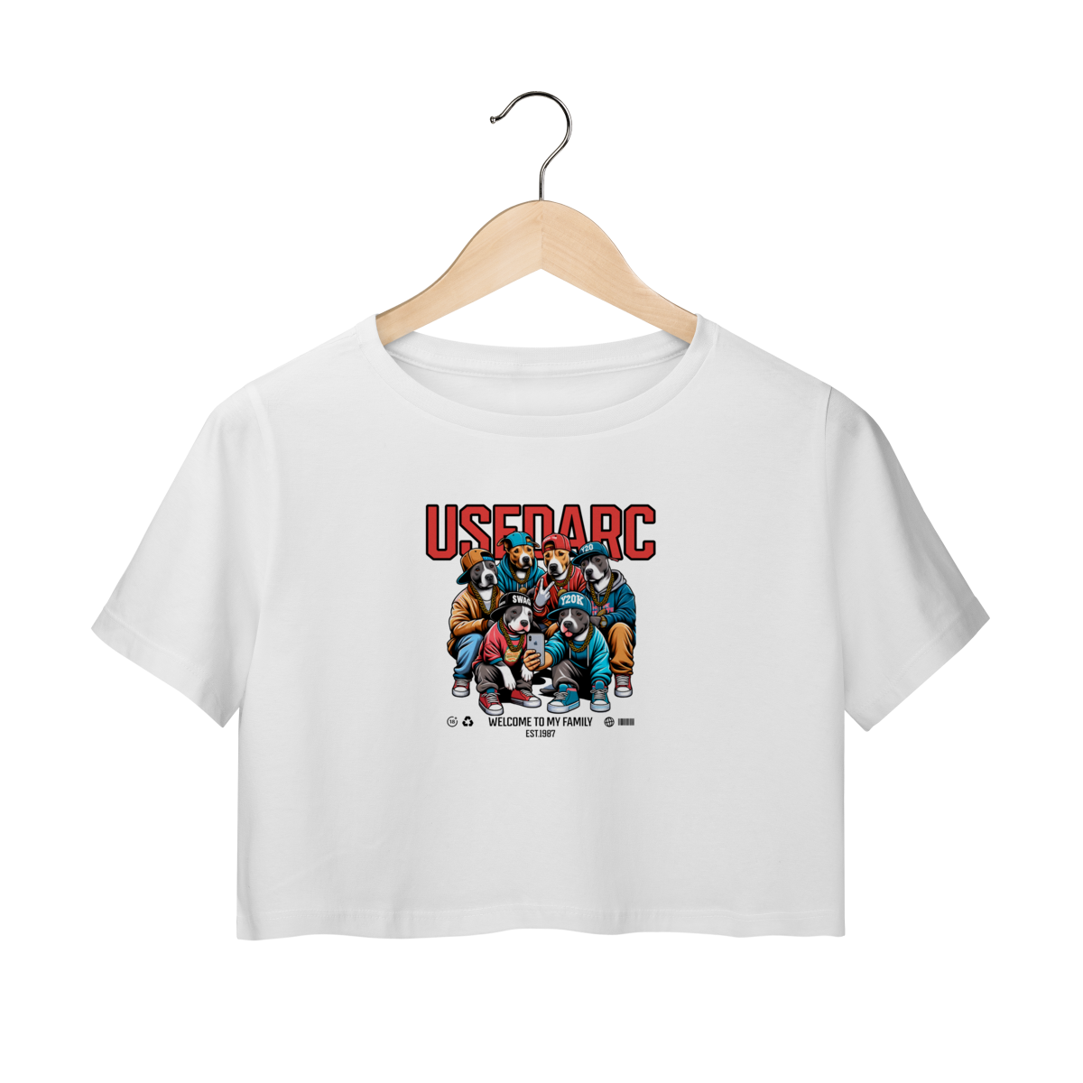 Cropped USEDARC Dog Squad – Street Style Feminino