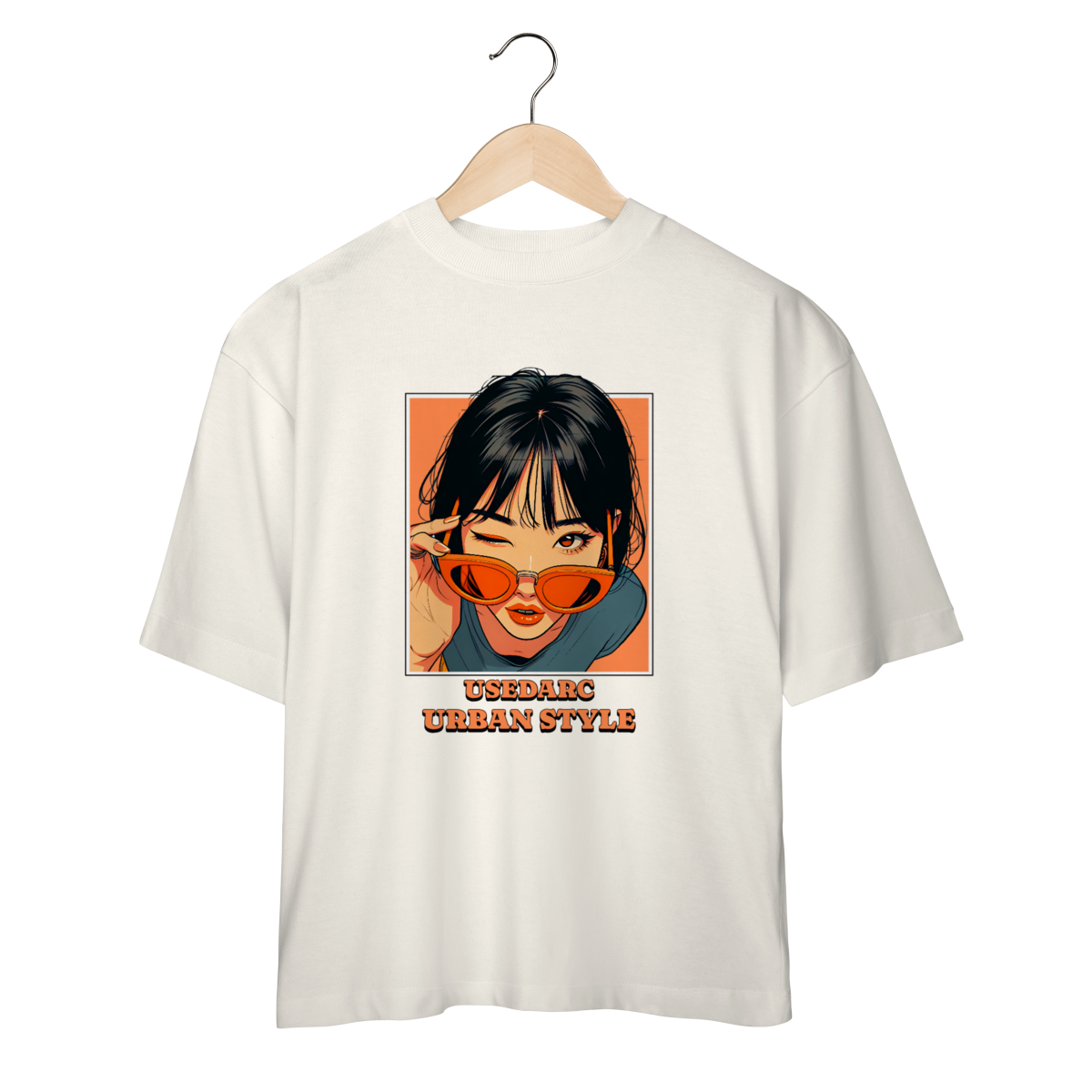 Camiseta USEDARC Urban Style – Arte Pop Feminina