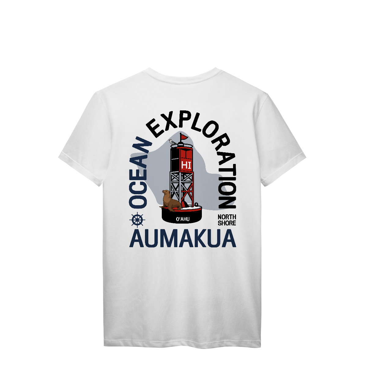 Camiseta Manga Curta Branco Boia 