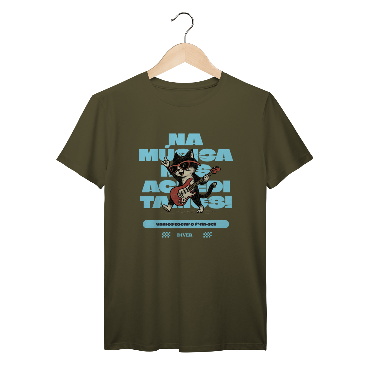 Tshirt Música Gato