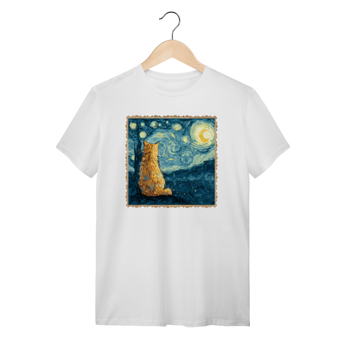Camiseta Gato Estrelado