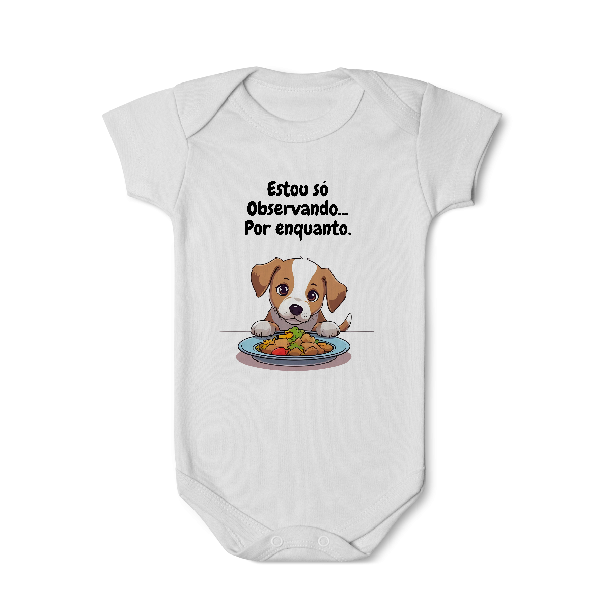 Body Infantil Cachorrinho Interessado.