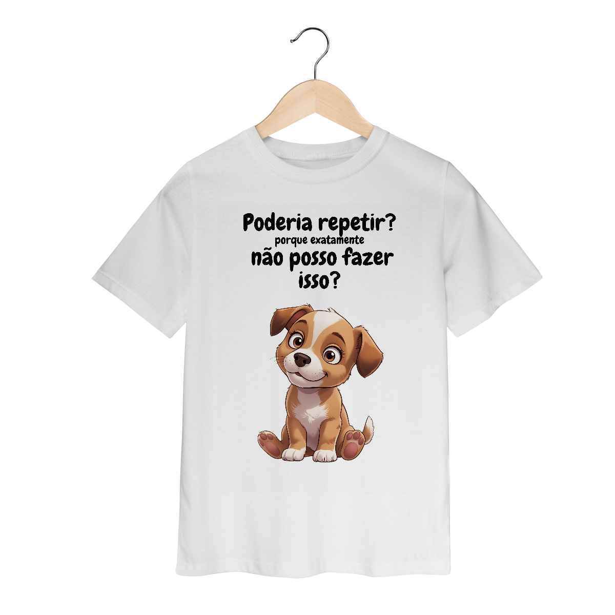 Camiseta Infantil Filhote Questionador