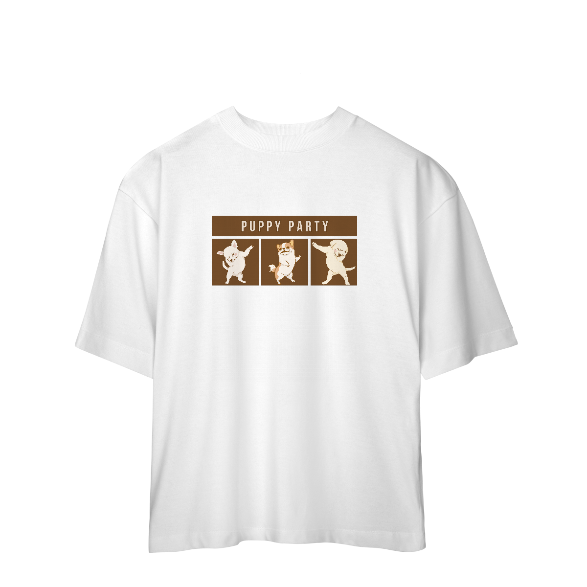 Camiseta Oversized - Puppy Party