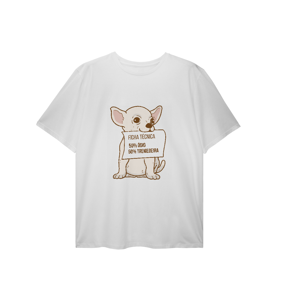 T-Shirt Plus Size - Chihuahua Ficha Técnica