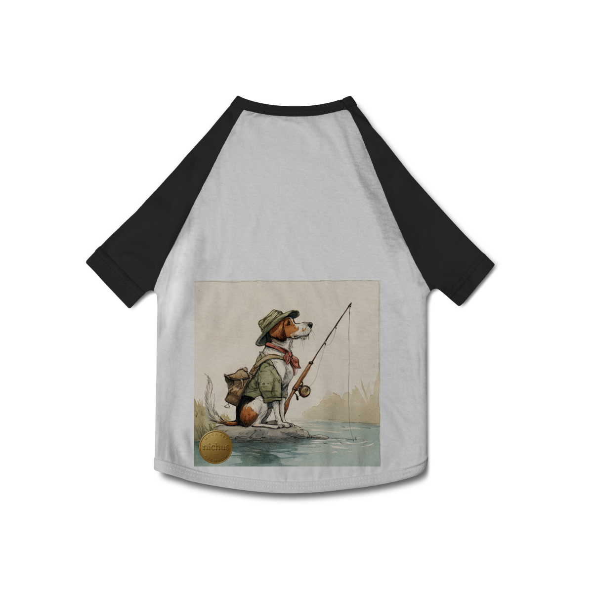 Camiseta Pet Dog Pescador