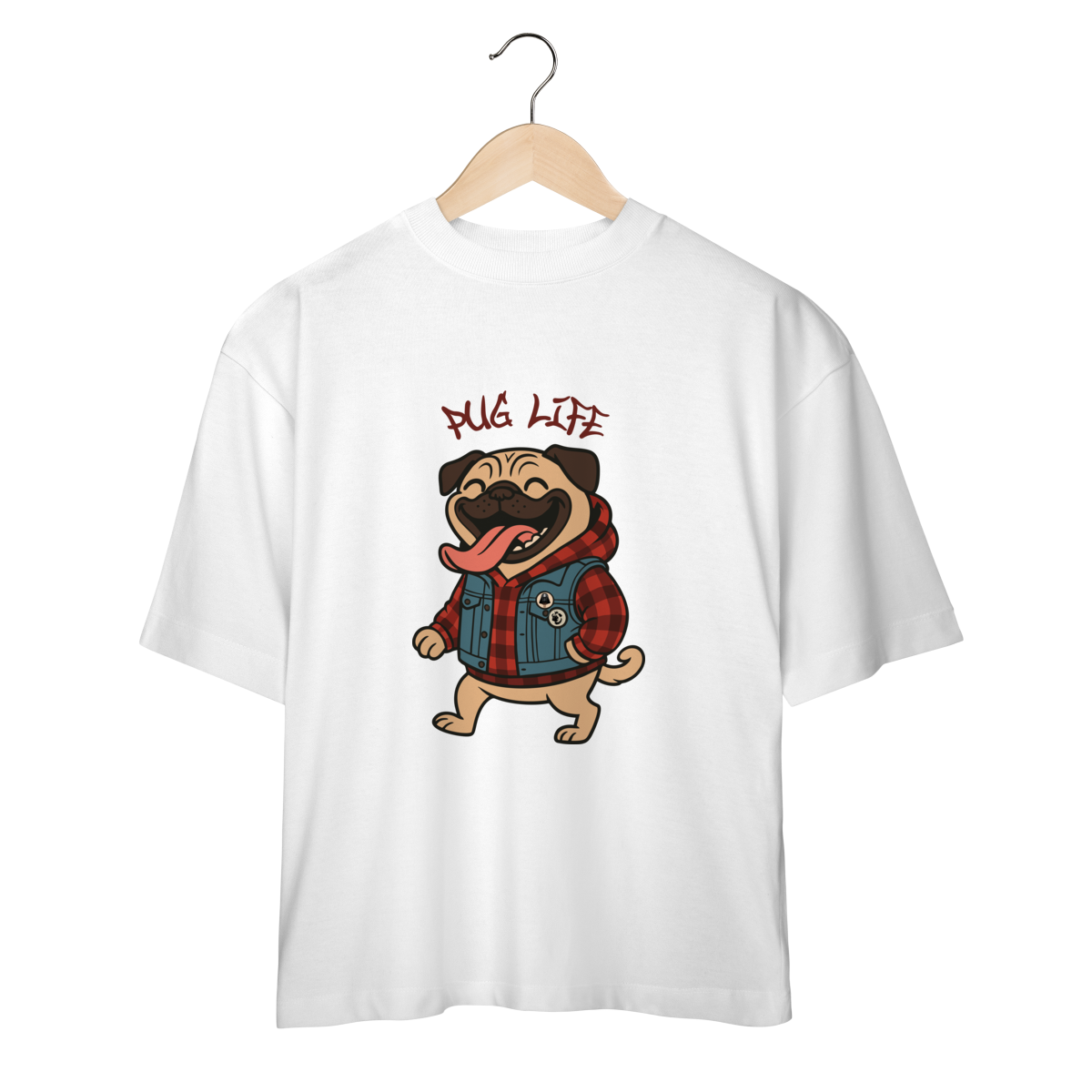 Pug Life Descolado - Oversized