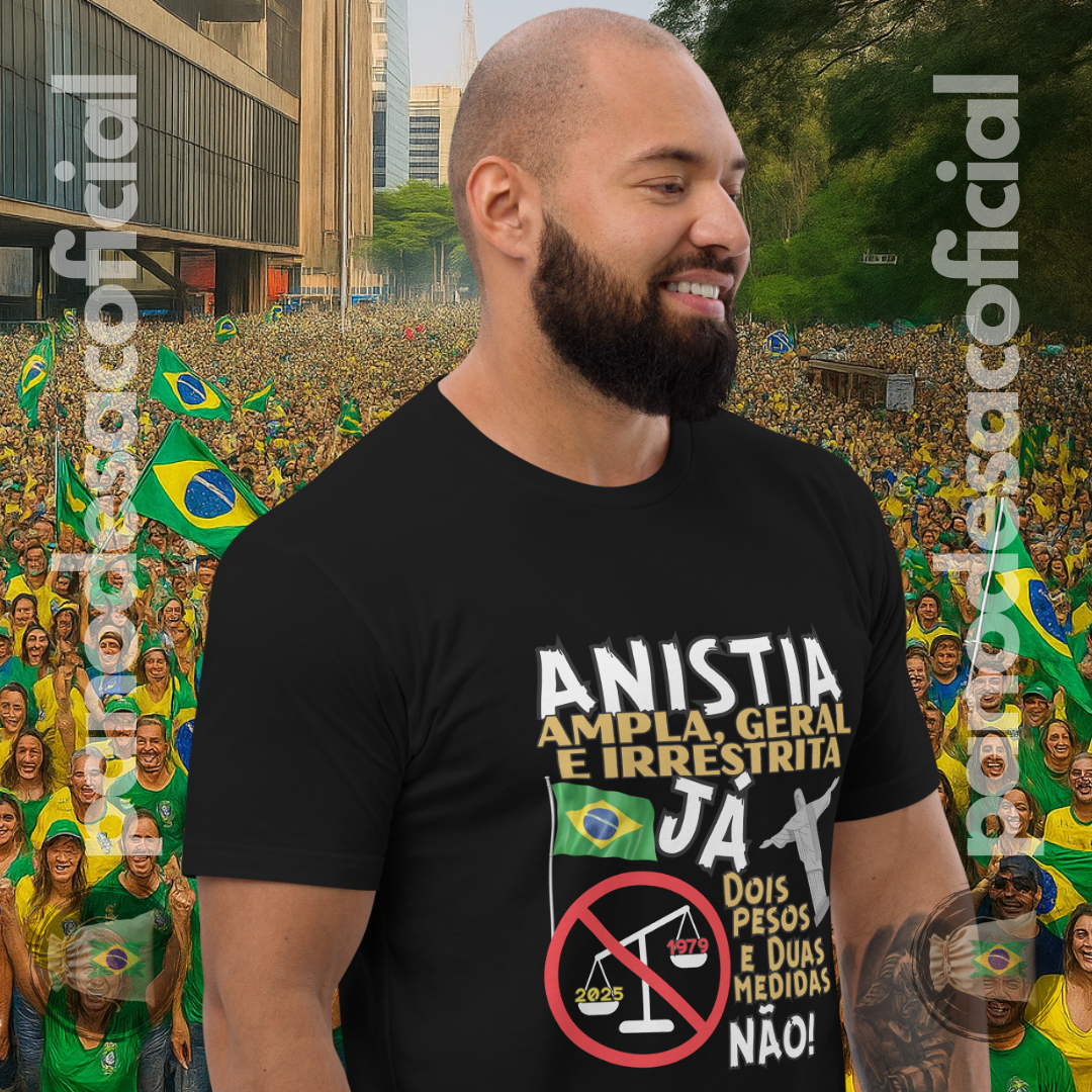 Camiseta ANISTIA JÁ Unissex