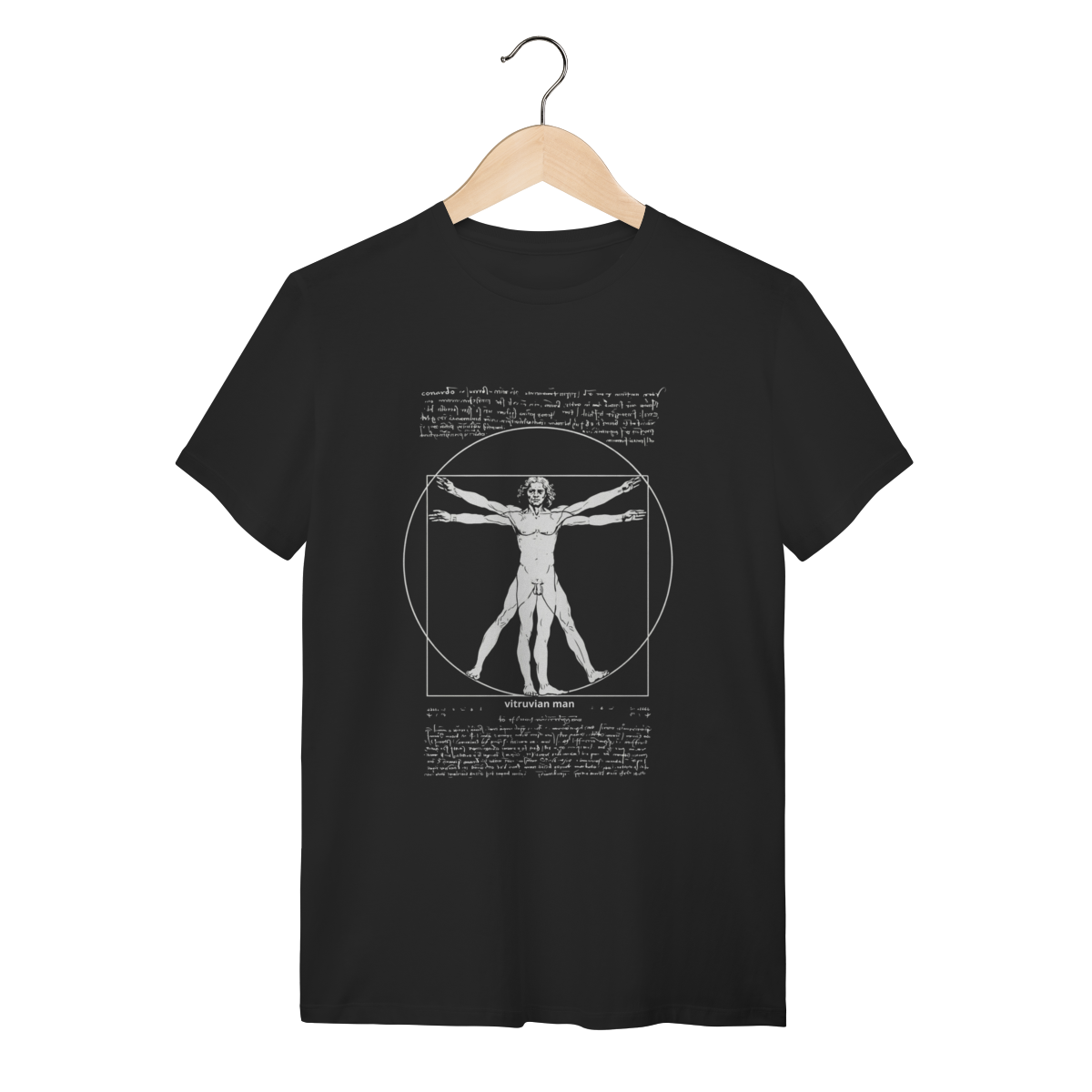 Camiseta Homem Vitruviano – Da Vinci e a Proporção Áurea