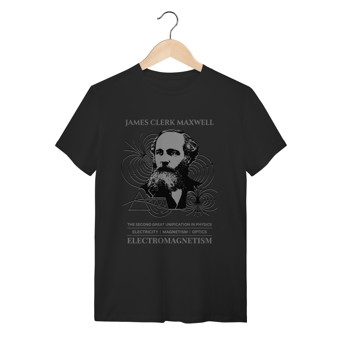 Camiseta Equações de Maxwell - A Unificação da Luz