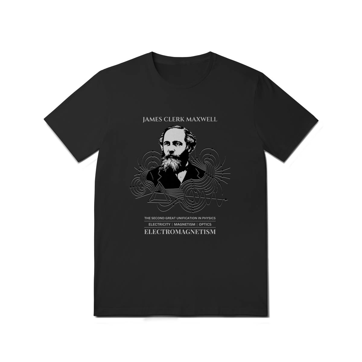 Camiseta James Clerk Maxwell - As Leis do Eletromagnetismo