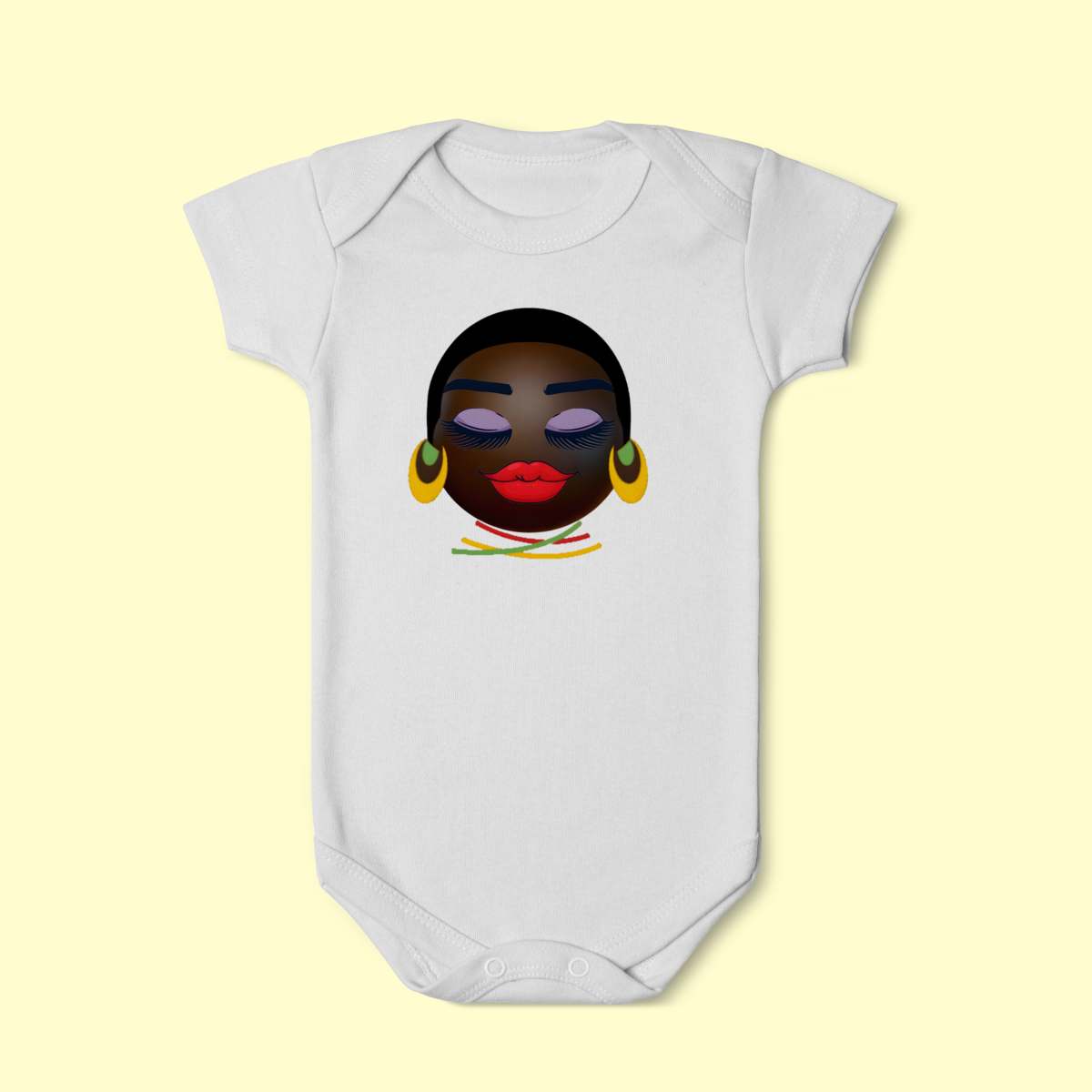 Body Infantil Black Girl com brinco e colar