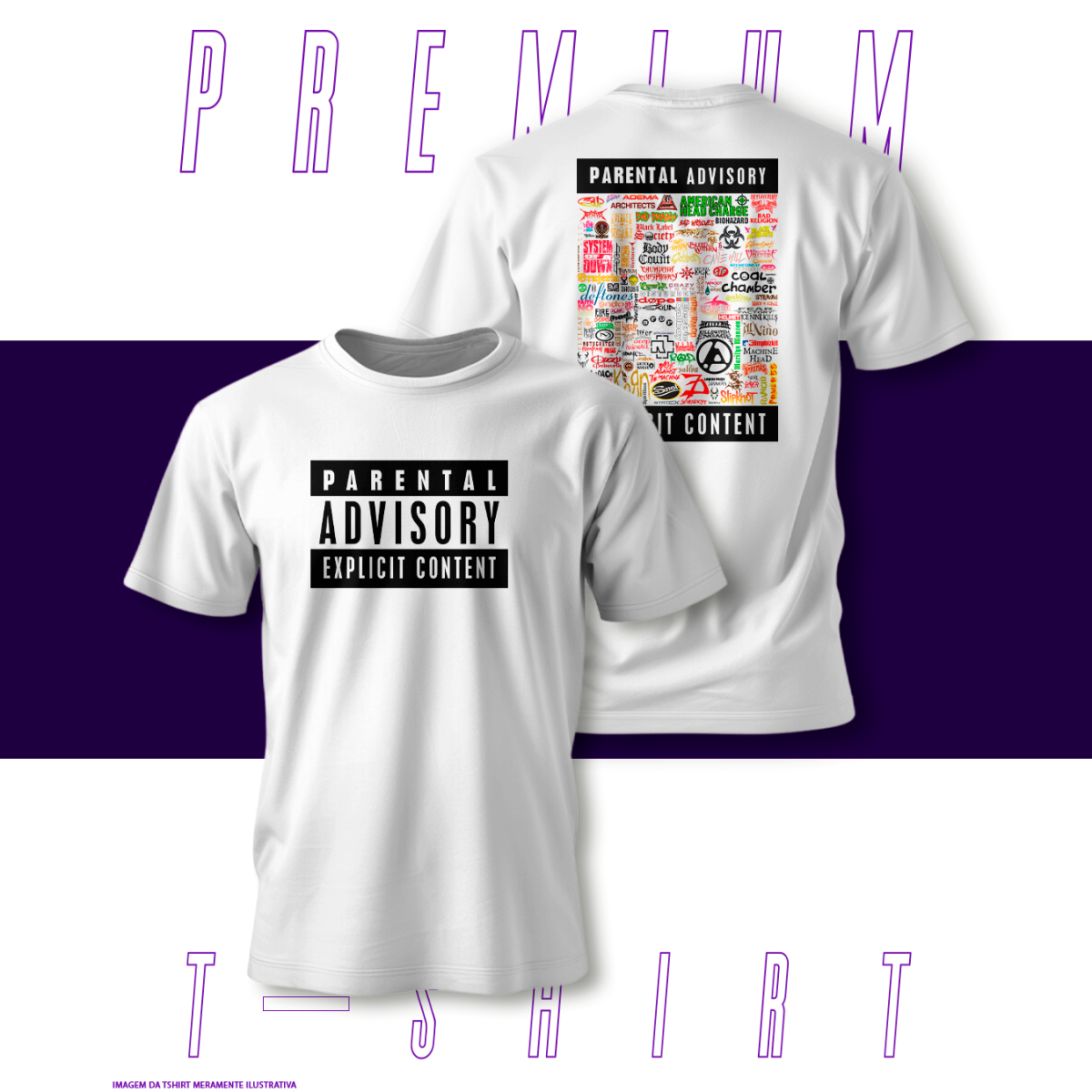 Camiseta Premium - Parental Advisory 