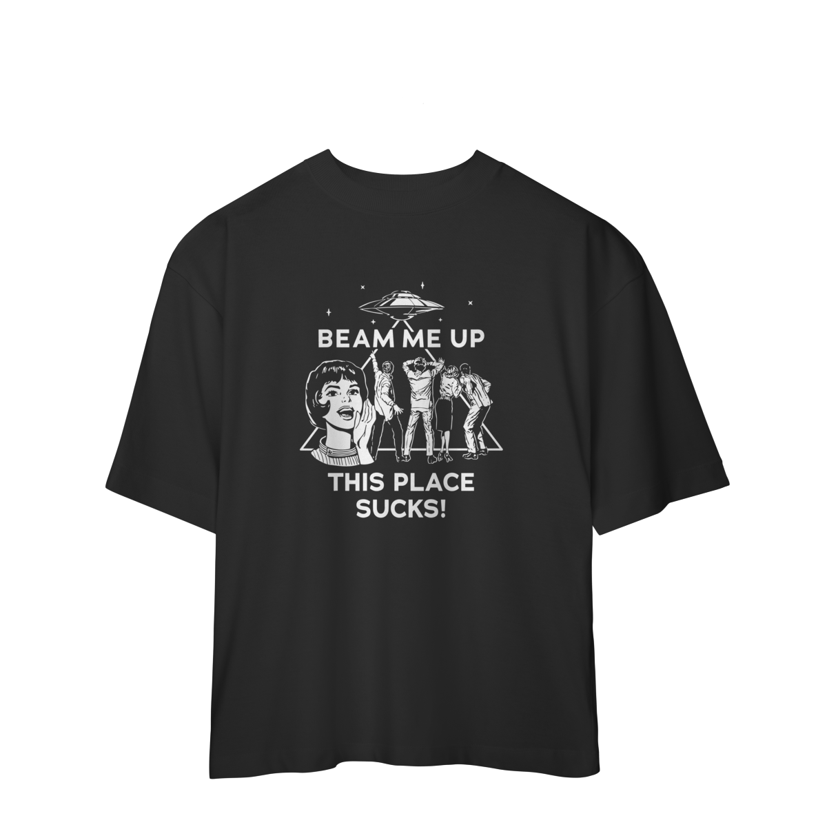 CAMISA OVERSIZED - THIS PLACE SUCKS | STRANGER THINGS