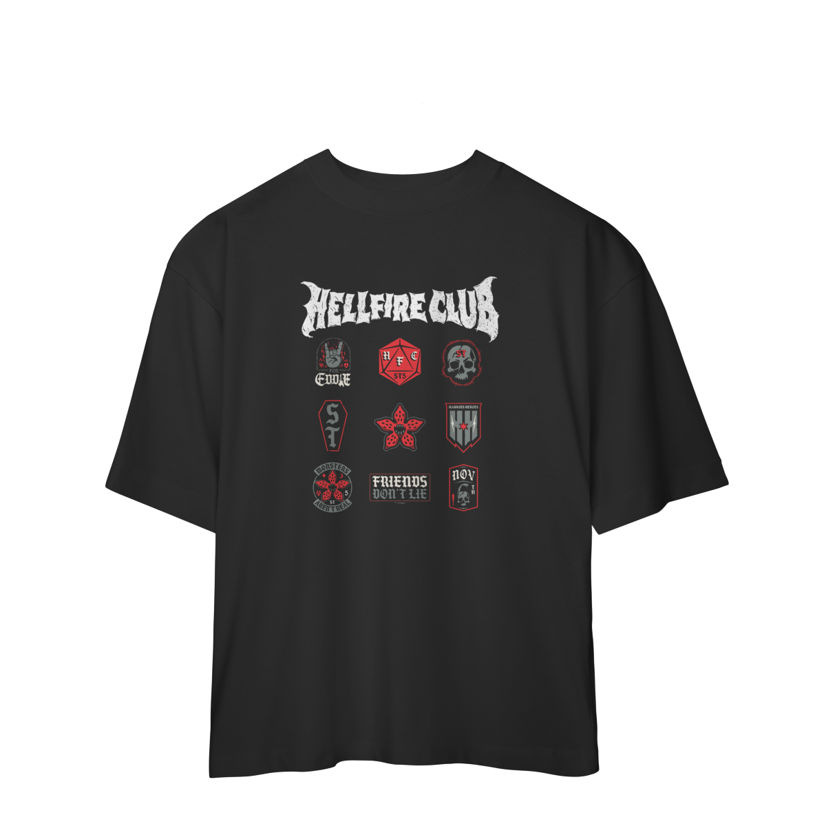CAMISA OVERSIZED - HELLFIRE CLUB ICONS | STRANGER THINGS