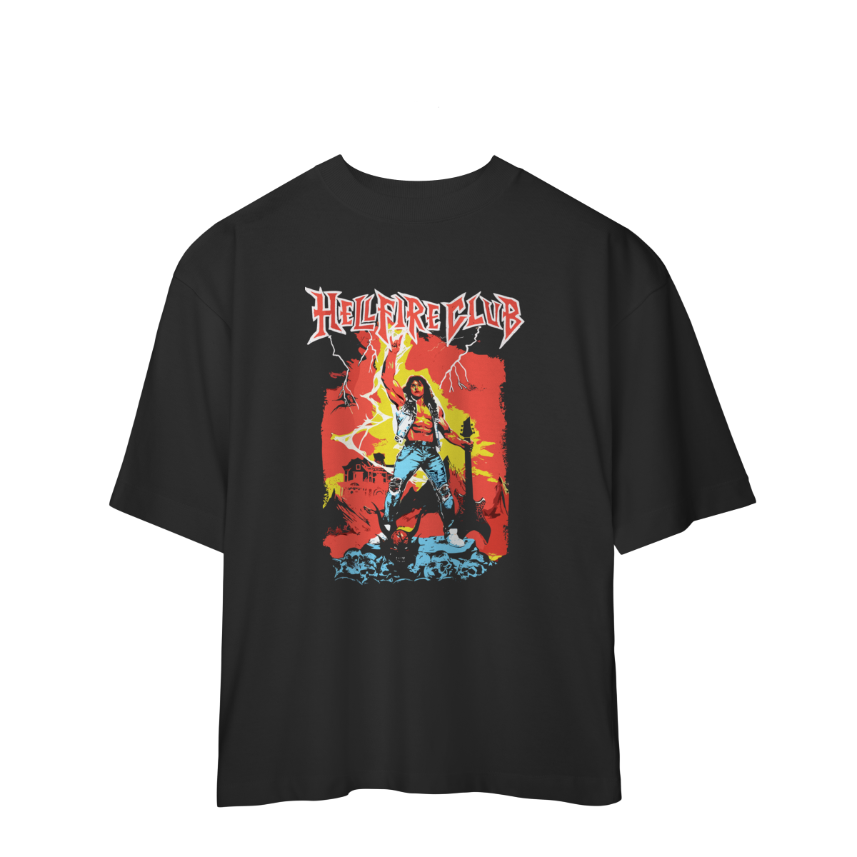 CAMISA OVERSIZED - HELLFIRE CLUB | STRANGER THINGS
