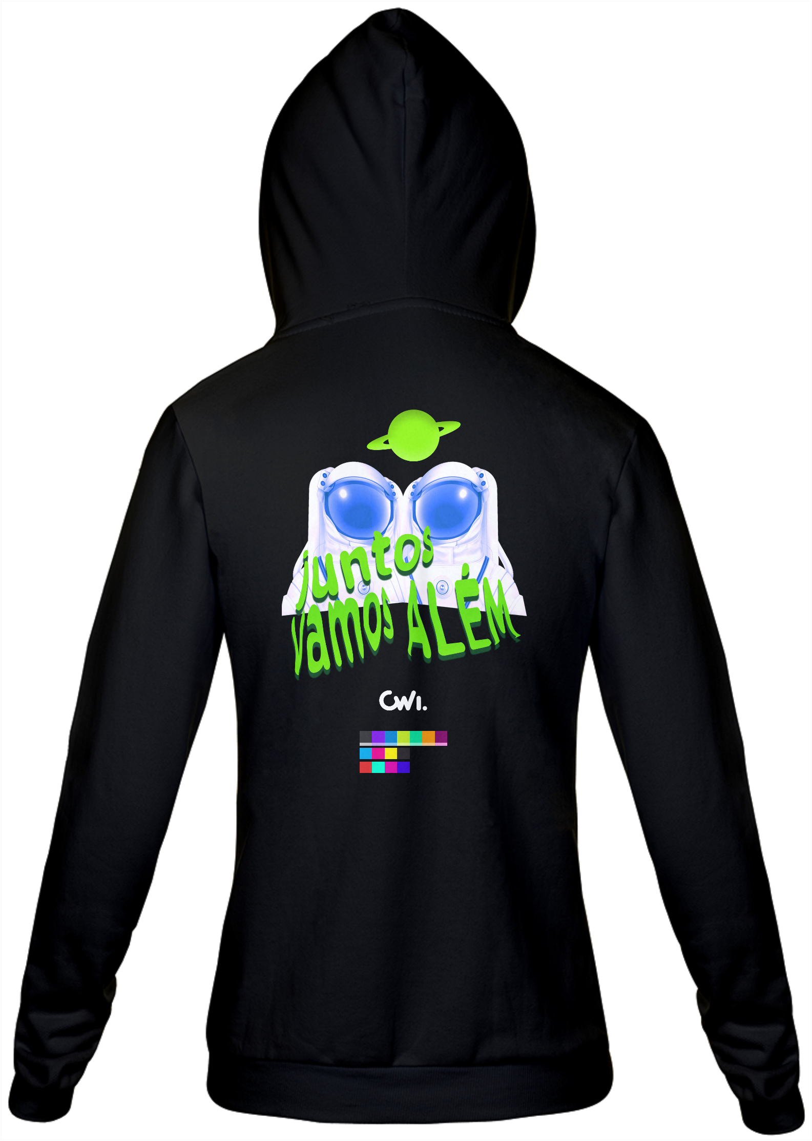 Nome do produto: Moleton Estampa Azul Claro e Verde