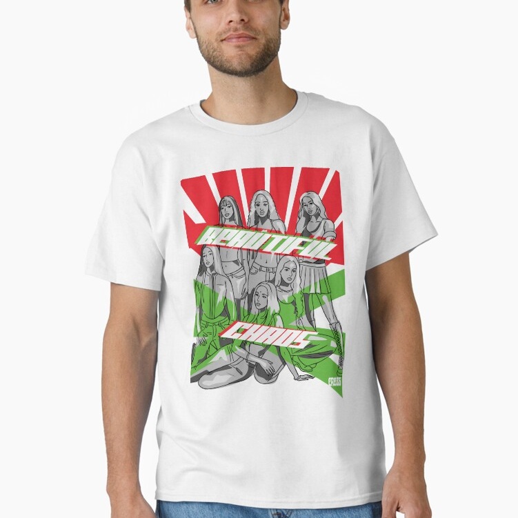 Camiseta Quality  Katseye Beautiful Chaos Edição Limitada