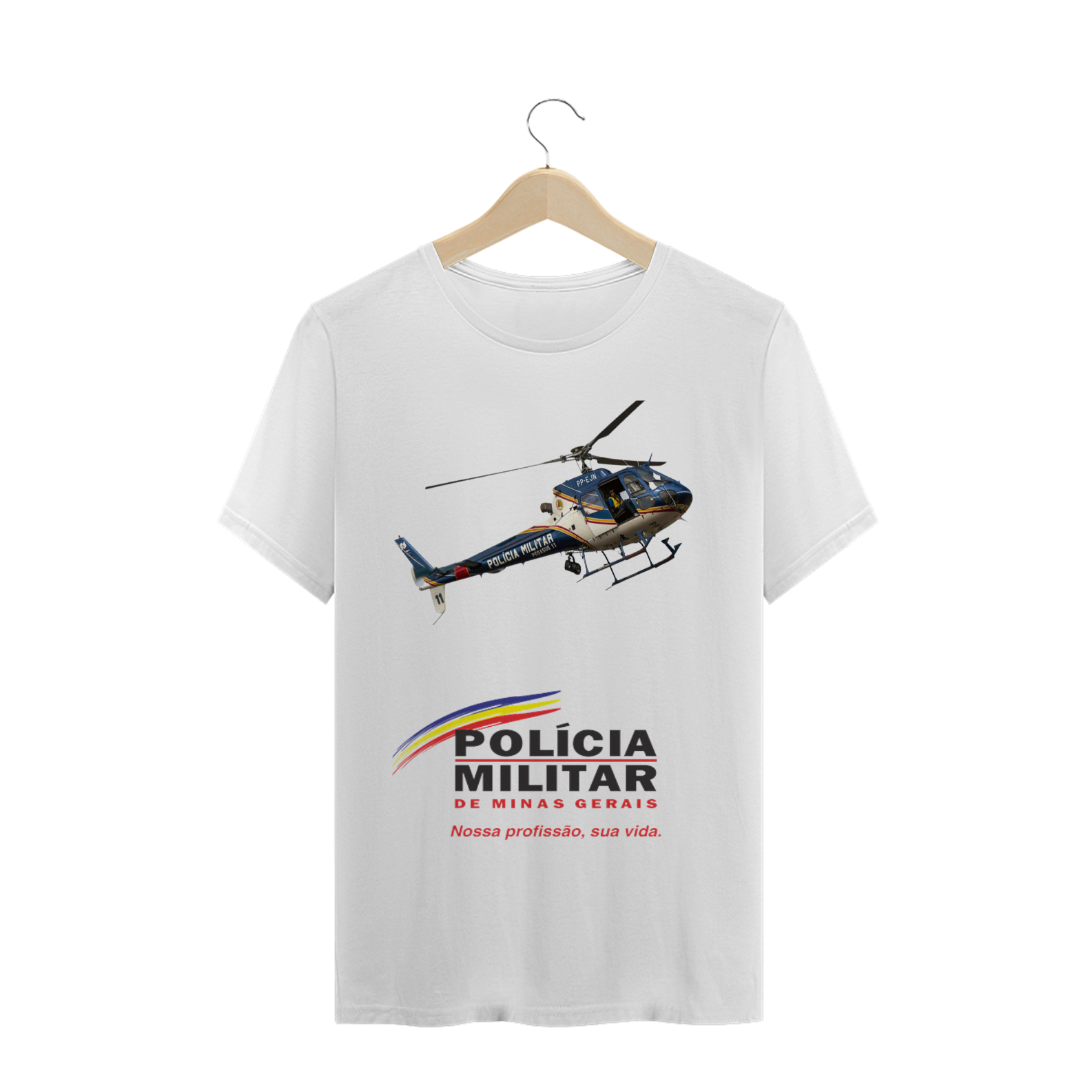 T-SHIRT PRIME Camisa Polo, da Polícia Militar com Esquilo As350 R$91,63 em