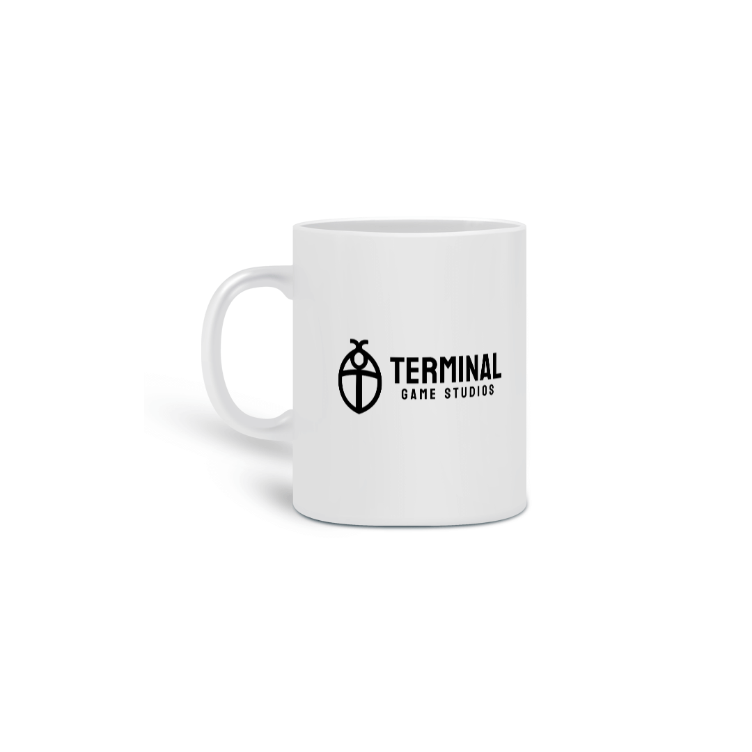 CANECA Caneca Terminal Game Studios Branca R59,90 em