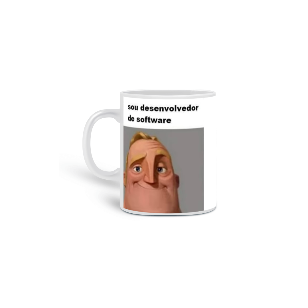 Caneca Caneca programador x desenvolvedor de software R$39,90 em