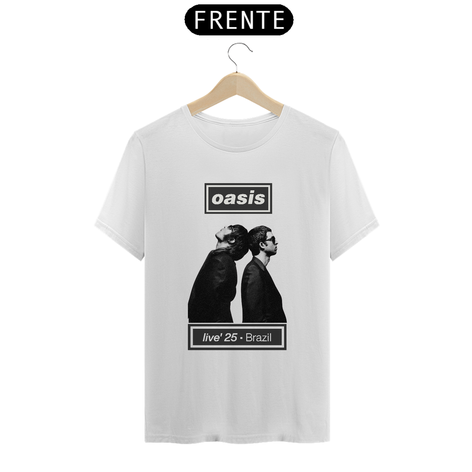 T-Shirt Quality Camiseta Oasis - Live 2025 Brazil em Ressaca