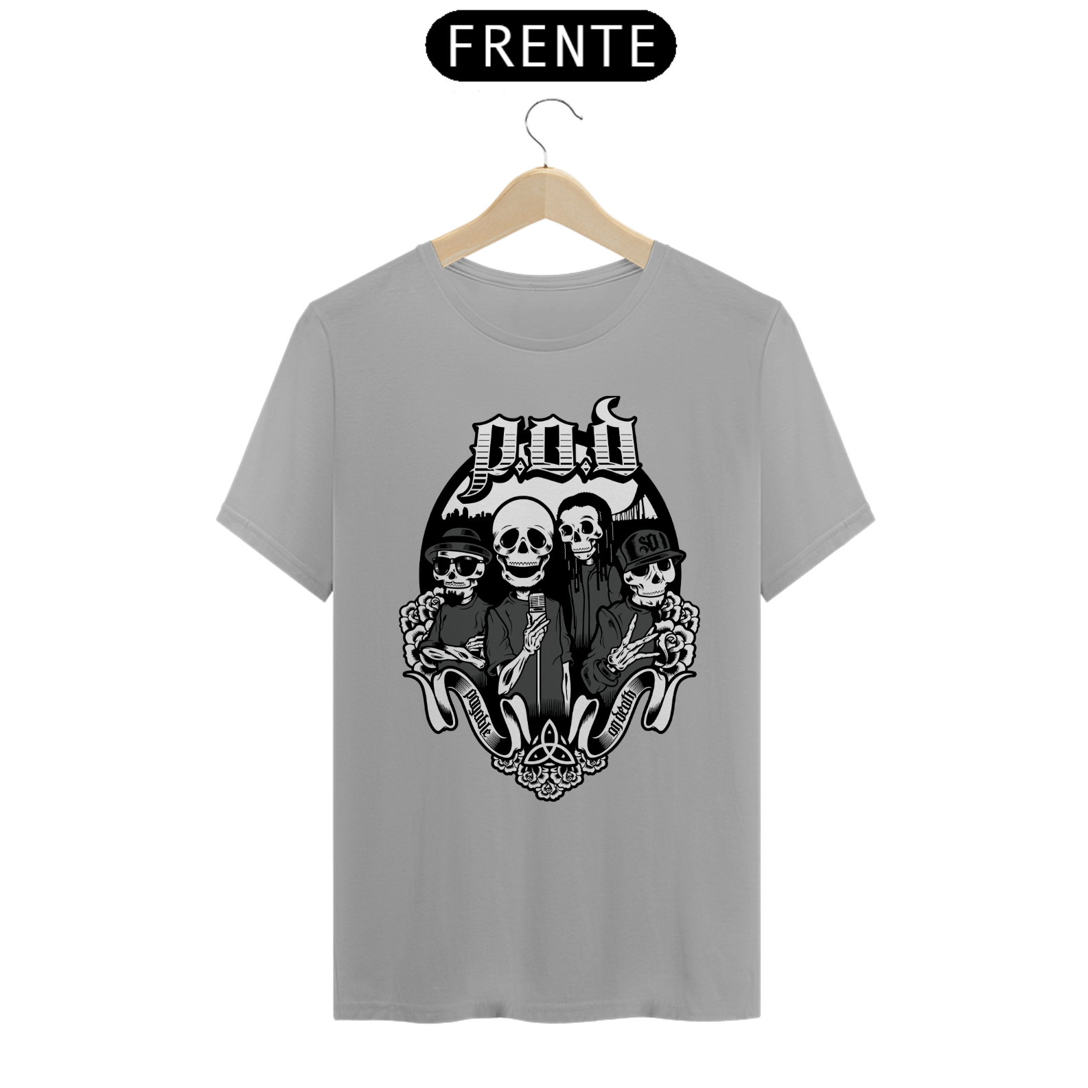 T-Shirt Classic Camiseta Básica - POD - Payable On Death em Rocket