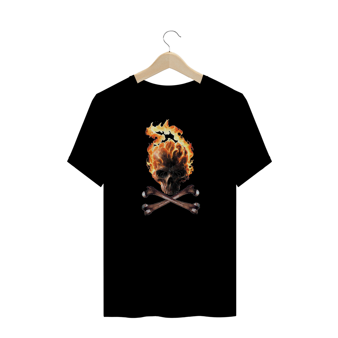 T-SHIRT PRIME Camiseta flaming skull R$63,85 em LEONERD