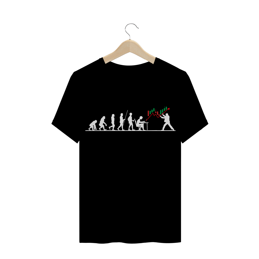 Nome do produto  Camiseta Evolução do homem trader