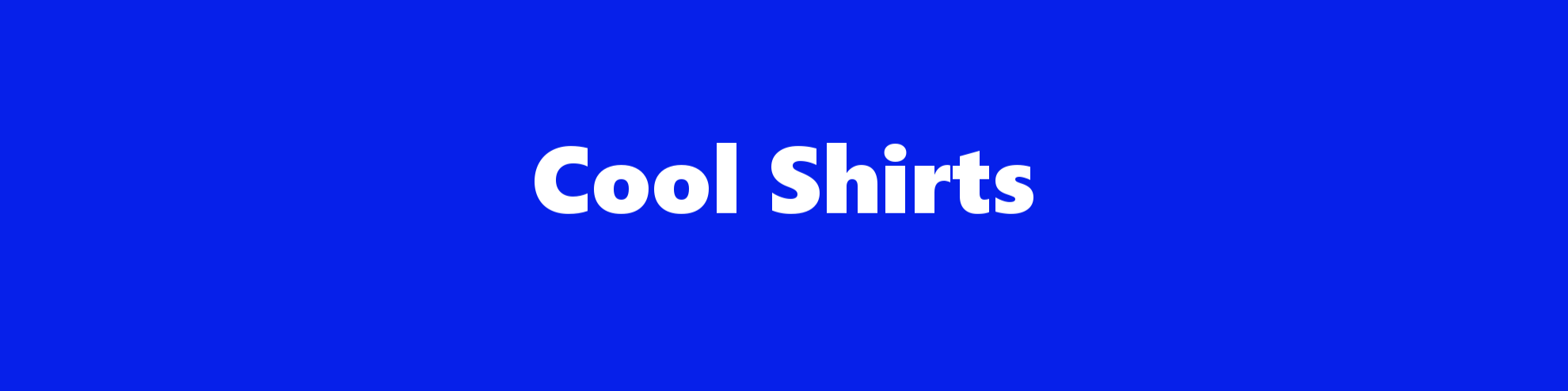 Nome da loja  Cool Shirts