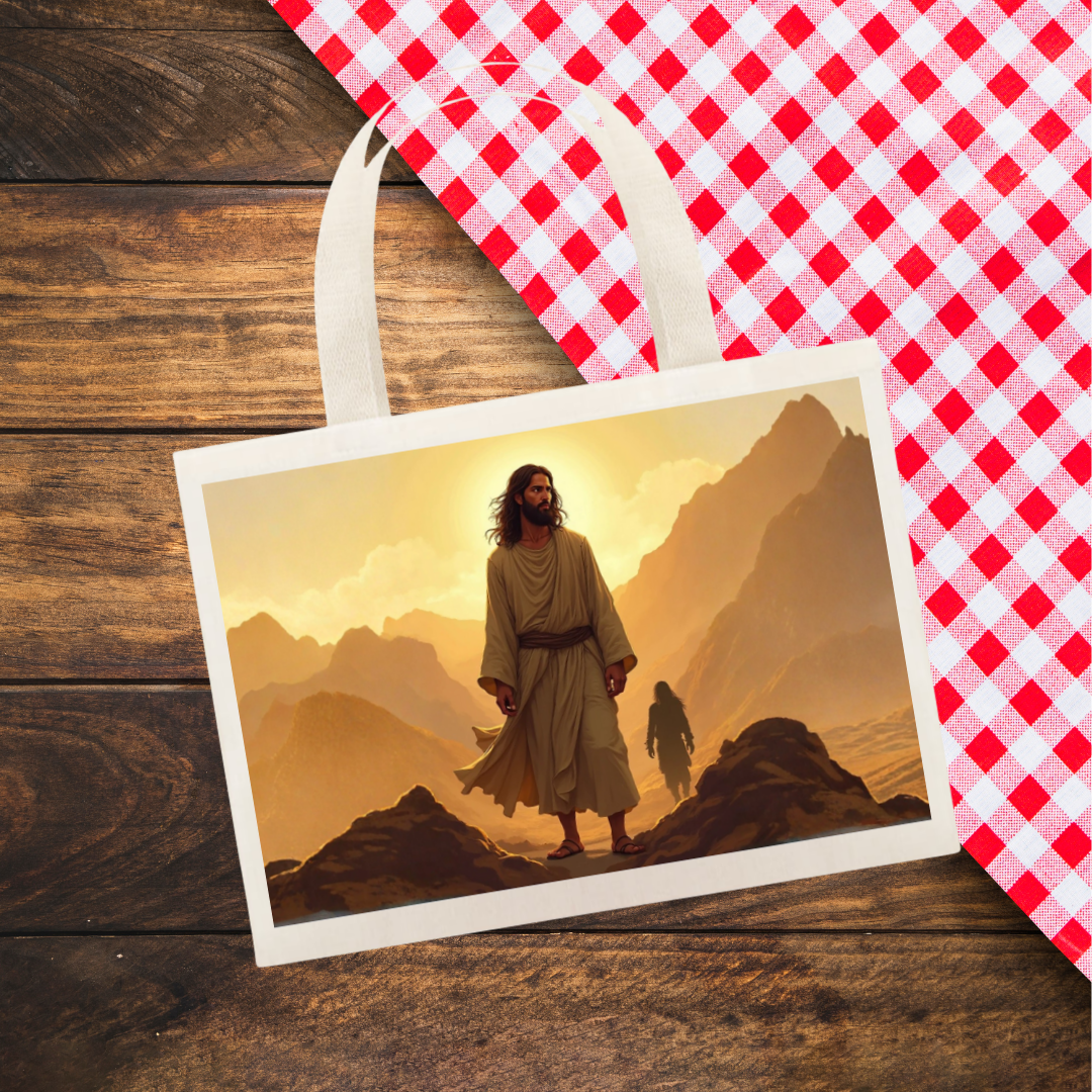 Ecobag Grande - Jesus no deserto M1 