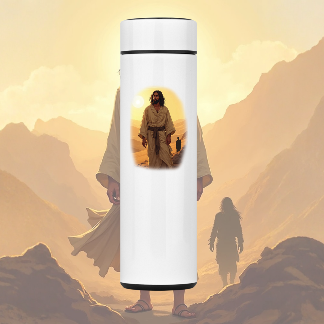 Nome do produto: Garrafa Térmica - Jesus no deserto M1