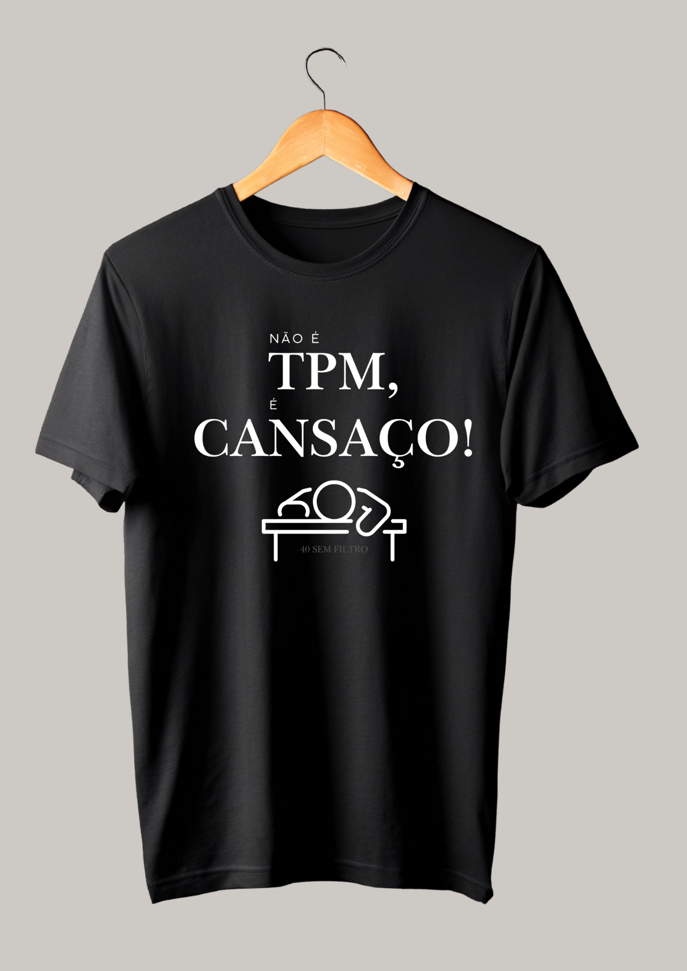 Não é TPM - Camiseta Baby Long Quality