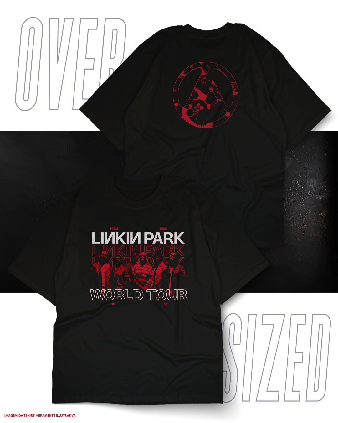Oversized Unissex - Linkin Park 