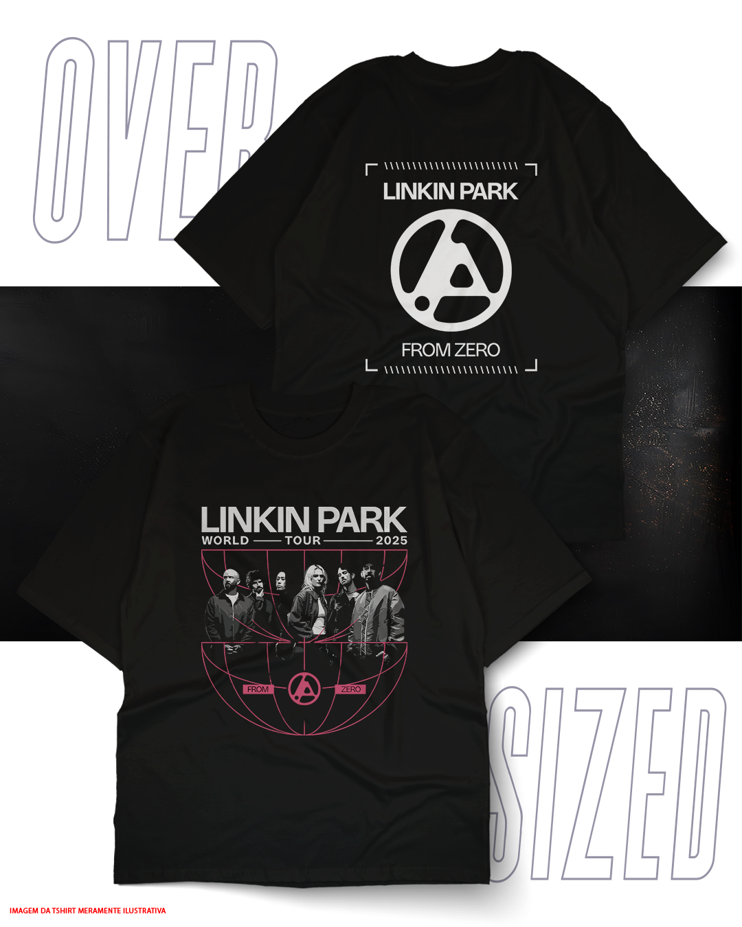 Oversized Unissex - Linkin Park